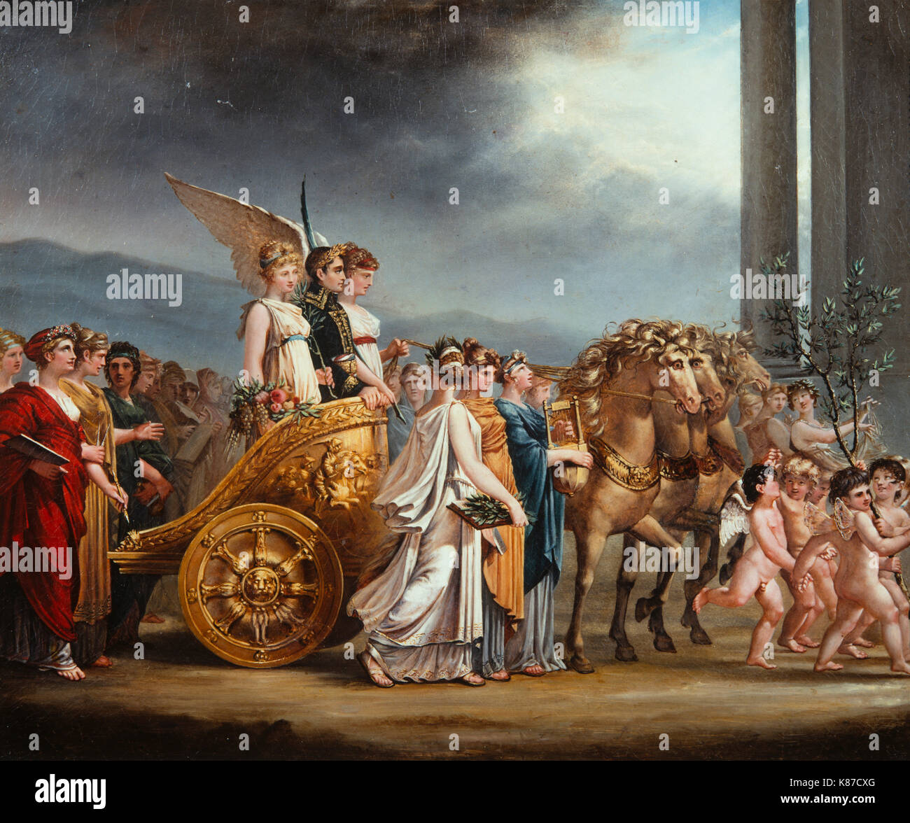 Apotheose von Napoleon Bonaparte. Ersten Konsul - 1803 Stockfoto