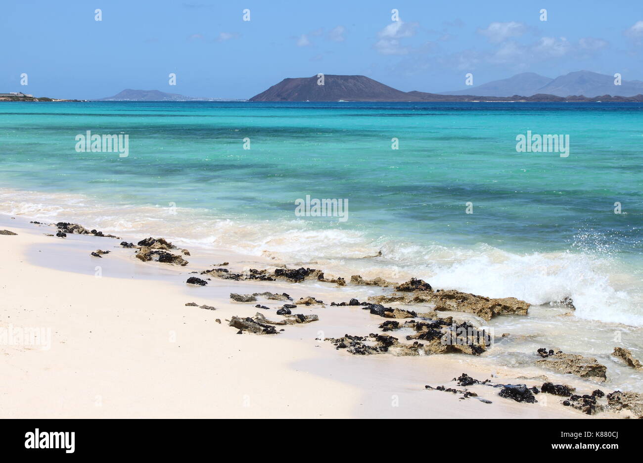 Strand von Corralejo auf Fuerteventura. Kanarische Inseln, Spanien Stockfoto