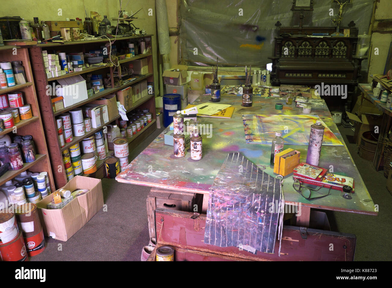 Die Sidney Nolan Trust der Artist Studio am Rodd nahe Presteigne, Powys, Wales UK Stockfoto