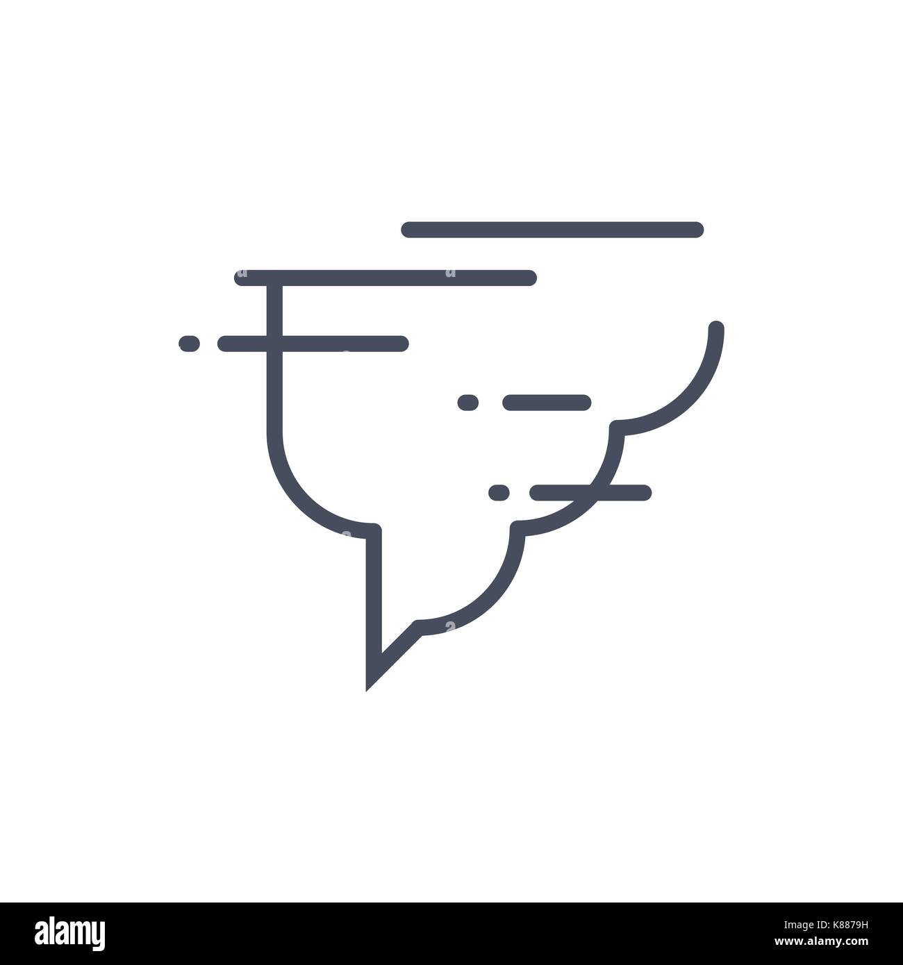 Hurricane Wetter Symbol Tornado Klima Prognose Konzept Stock Vektor