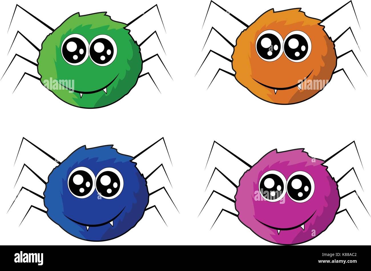 Halloween Gruselige gruselig Spider silhouette Vektor symbol Icon Design. Schöne Abbildung auf weißem Hintergrund Stock Vektor