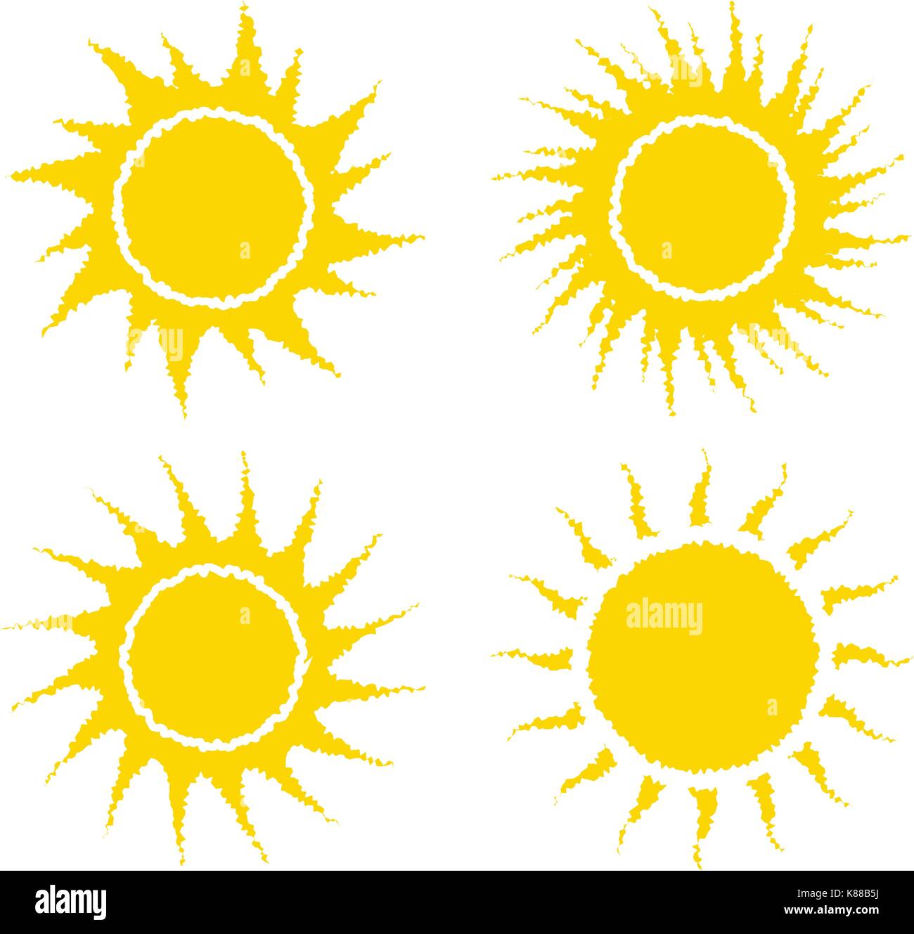 Sun Vektor symbol Icon Design. Abbildung auf weißem Hintergrund Stock Vektor Sun Vektor symbol Icon Design. Abbildung auf weißem Hintergrund Stock Vektor