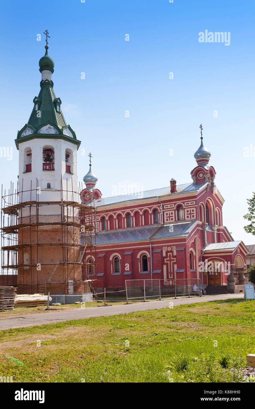 Alte Ladoga Nikolsky Kloster. Russland Stockfoto