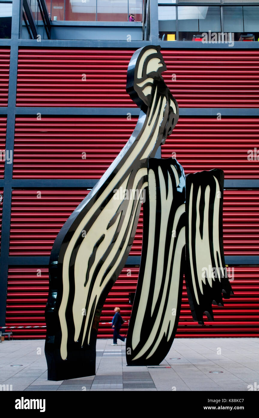Moderne Skulptur. Museo Nacional Centro Reina Sofia, Madrid, Spanien. Stockfoto