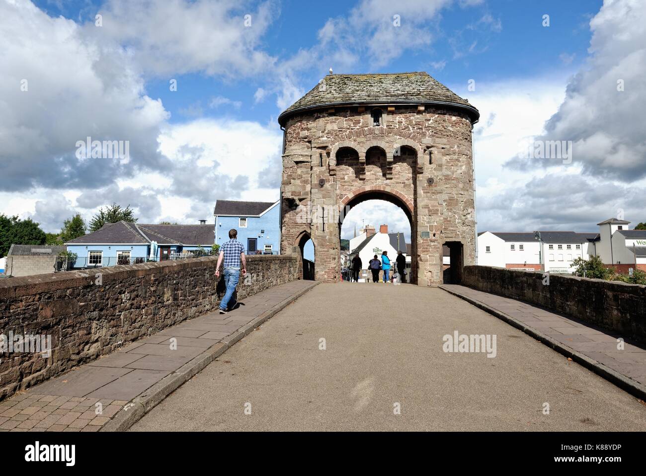 Monmouth Monnow bridge Monmouthshire Wales UK Stockfoto