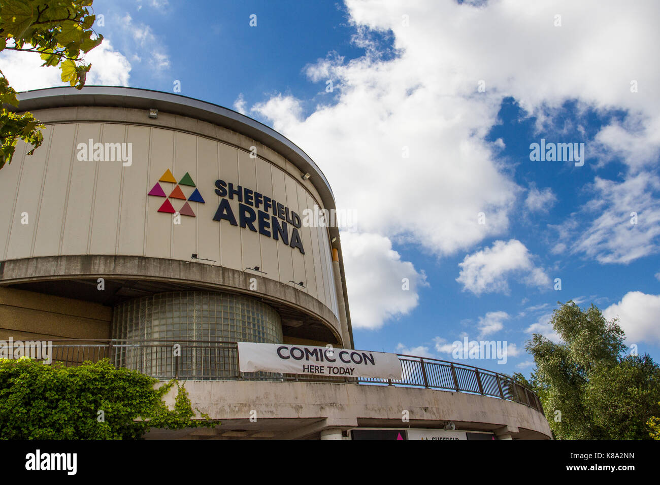 SHEFFIELD ARENA, Sheffield, Großbritannien - 12 August 2017. Ein externes Bild der populären Musik und Veranstaltungsort der Sheffield Arena in Sheffield, Großbritannien. Stockfoto