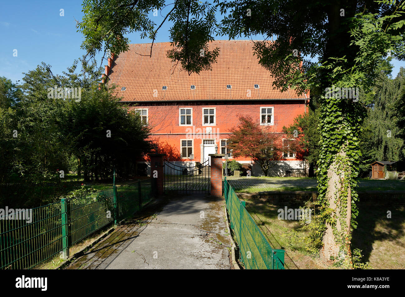 Adelssitz Haus Wenge in Dortmund-Lanstrop, Ruhrgebiet, Nordrhein-Westfalen Stockfoto