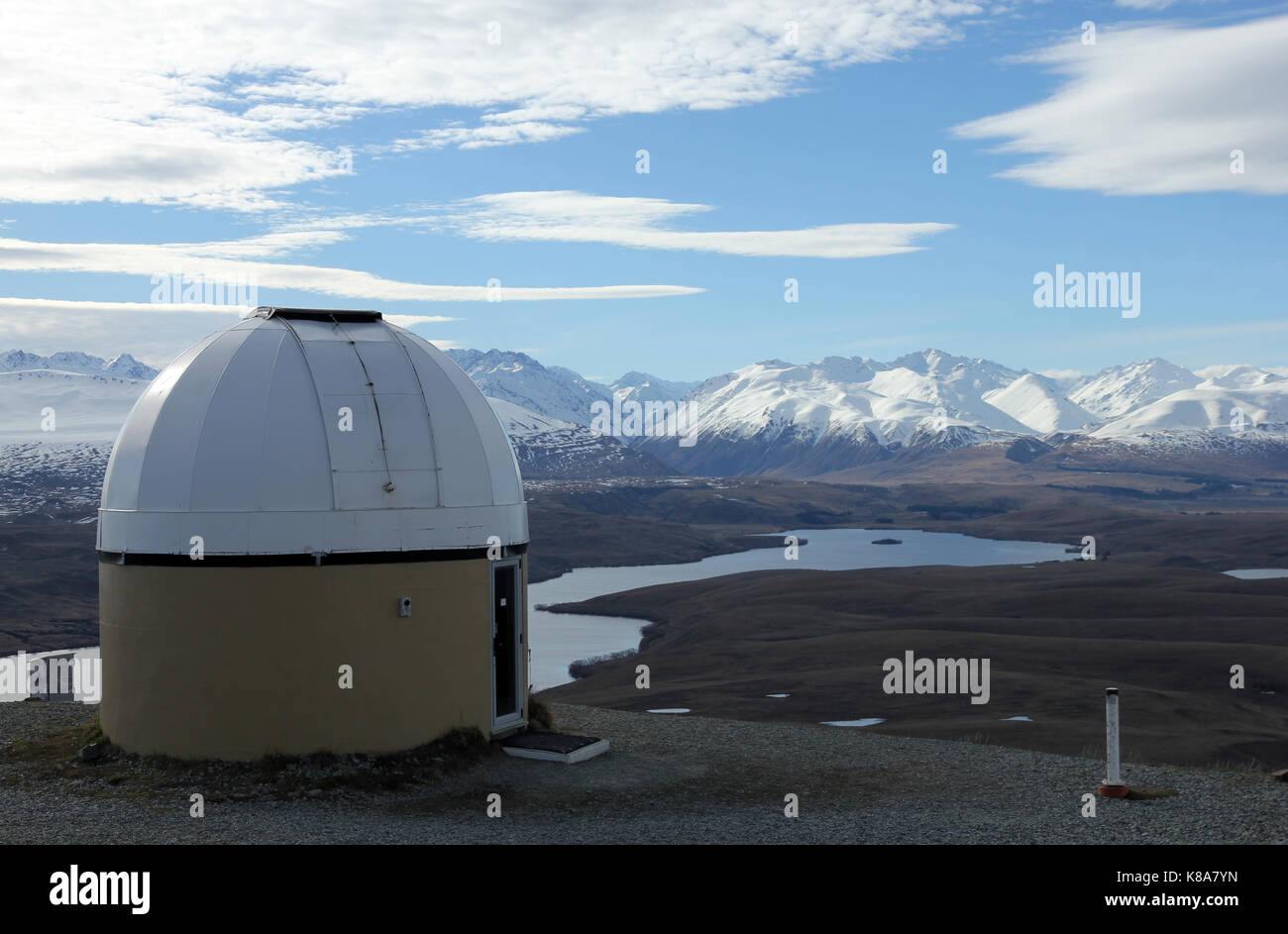 Mount John Observatorium Tekapo Neuseeland Stockfoto