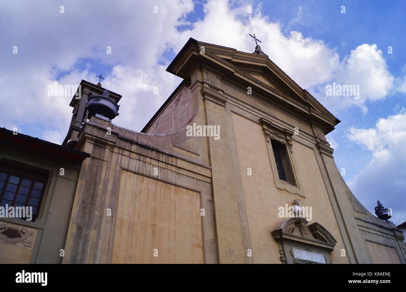 Fassade der Kirche San Giuseppe Florenz Italien Stockfoto