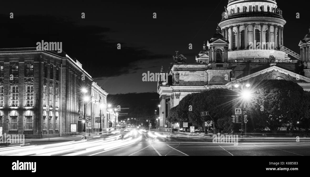 St. Petersburg Blick auf die St. Isaacs Kathedrale Stockfoto