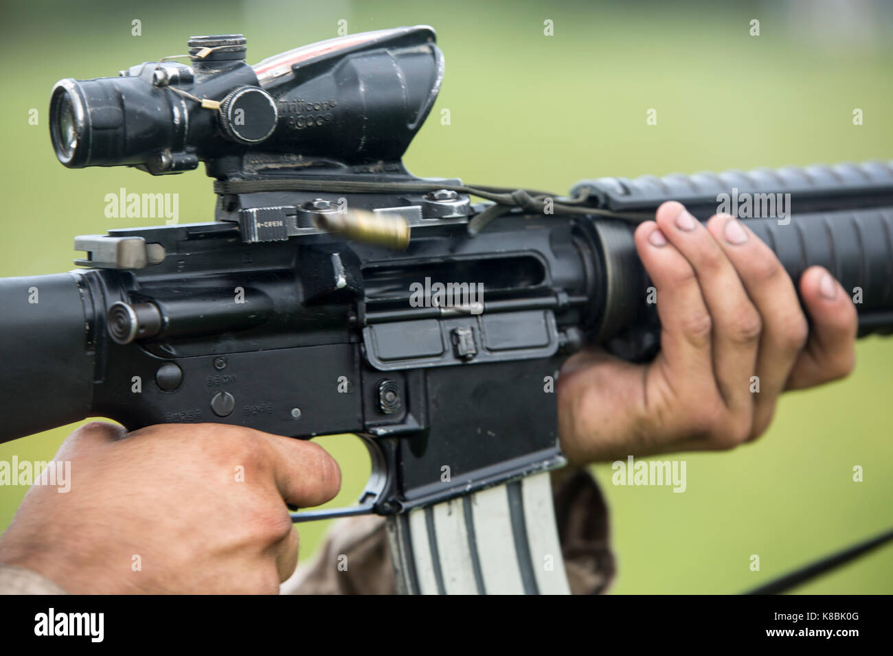 M16 A4 Feuerwaffe Stockfoto