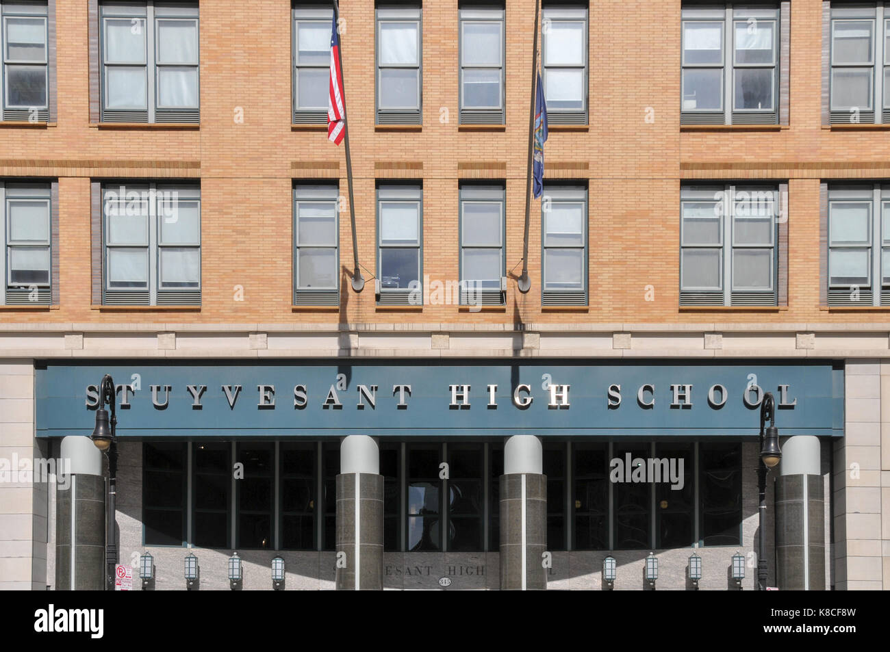 Stuyvesant High School, die gemeinhin als Stuy oder Stuyvesant genannt, ist die am meisten selektiv Schule der neun spezialisierten High School in New York City, Stockfoto