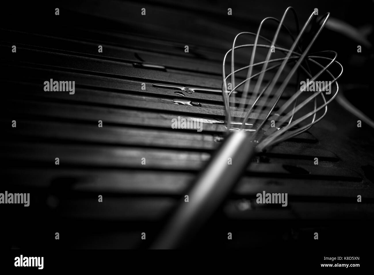 Schneebesen - Schwarz und Weiß Stockfoto