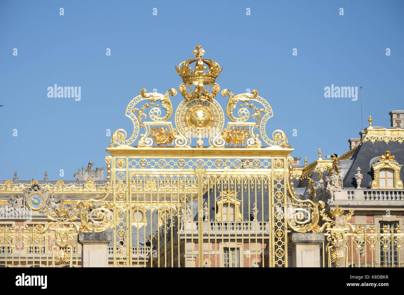 Grand Golden palace Gates Stockfoto