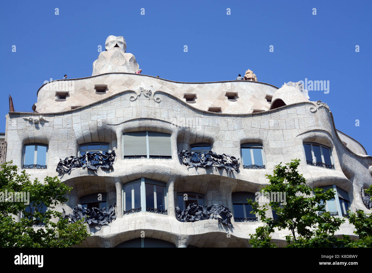 Casa Mila (La Pedrerea) Barcelona, Katalonien, Spanien Stockfoto