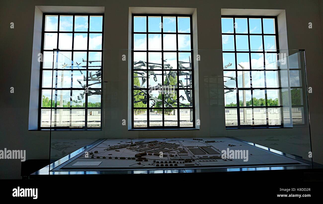 Kz-Gedenkstätte in Dachau, Deutschland Stockfoto