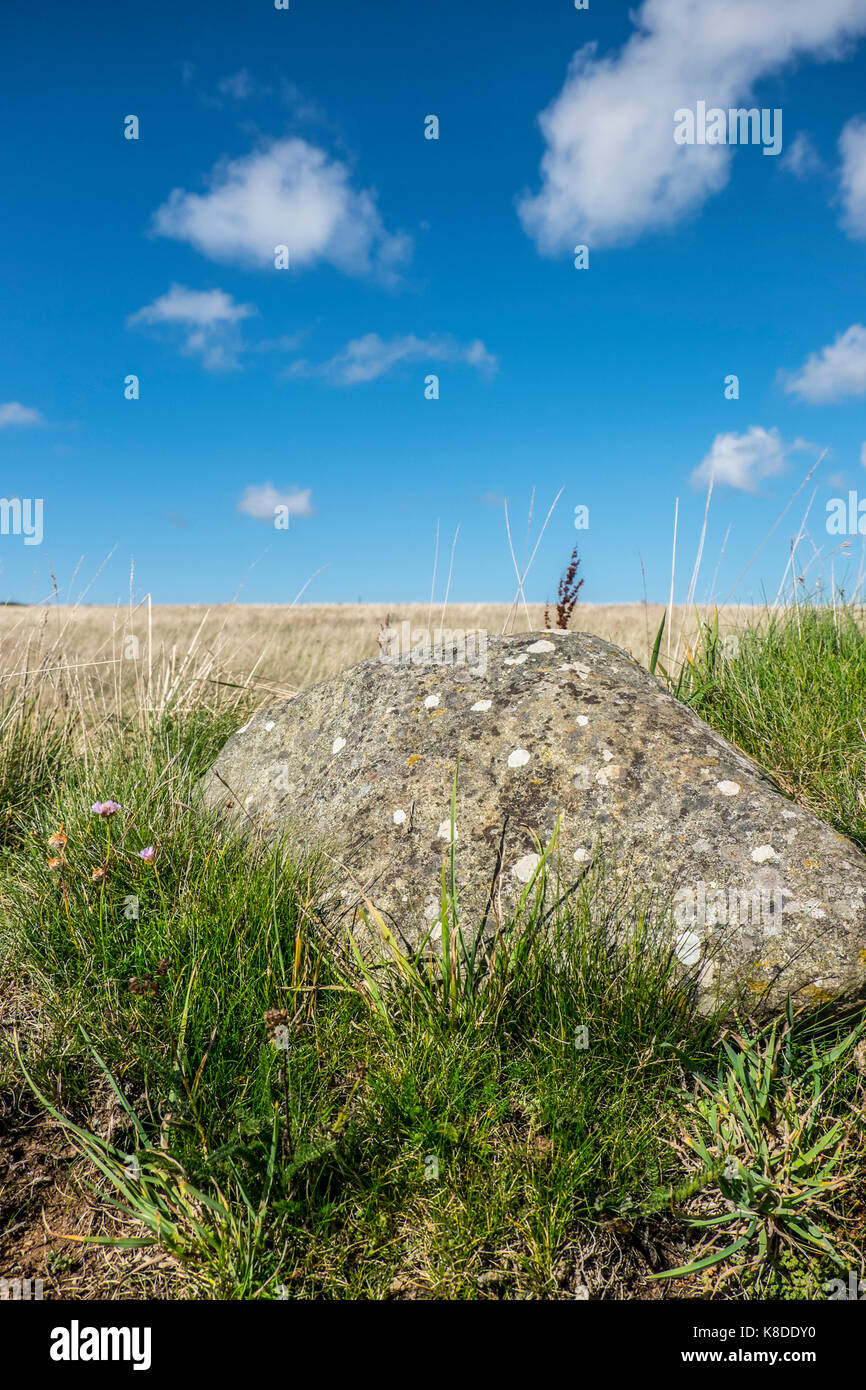 Blick von der Küste weg in der Nähe von Solva. Stockfoto