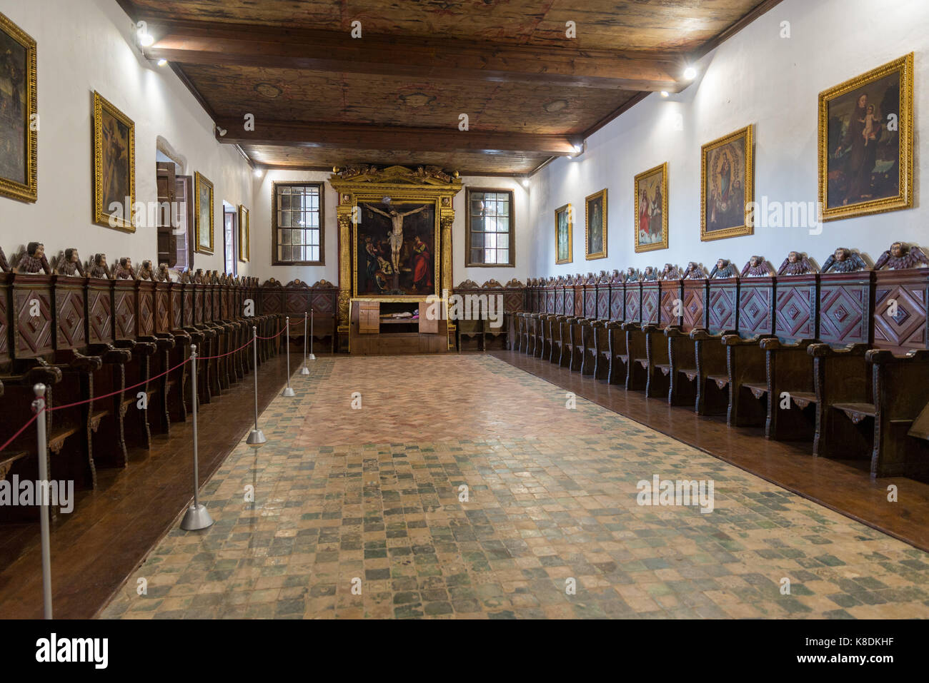 FUNCHAL, Madeira, Portugal - 9. September 2017: Das Kloster Santa Clara wurde im späten 16. Jahrhundert errichtet, im Auftrag der zweite Kapitän - Major von Ma Stockfoto