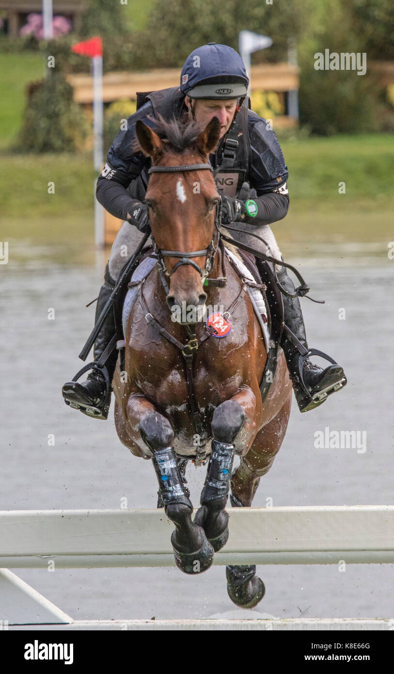 Anthony Clark auf CRAMBAMBOLI, Blenheim Palace International Horse Trials 16. September 2017 Stockfoto