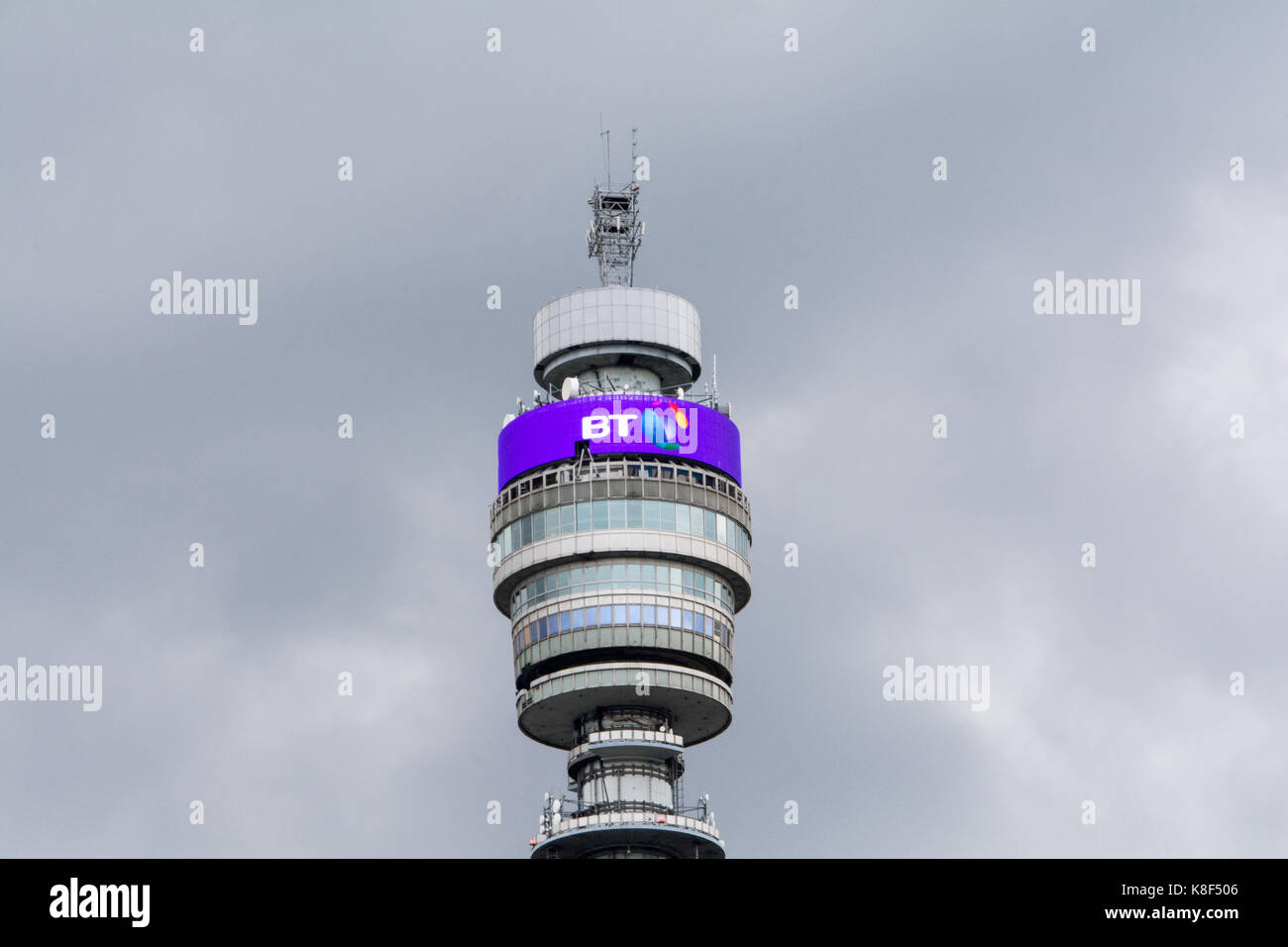 Der BT Tower in Westminster, London, UK Stockfoto