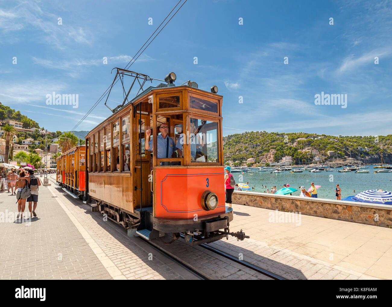 Soller Tram Train. Stockfoto