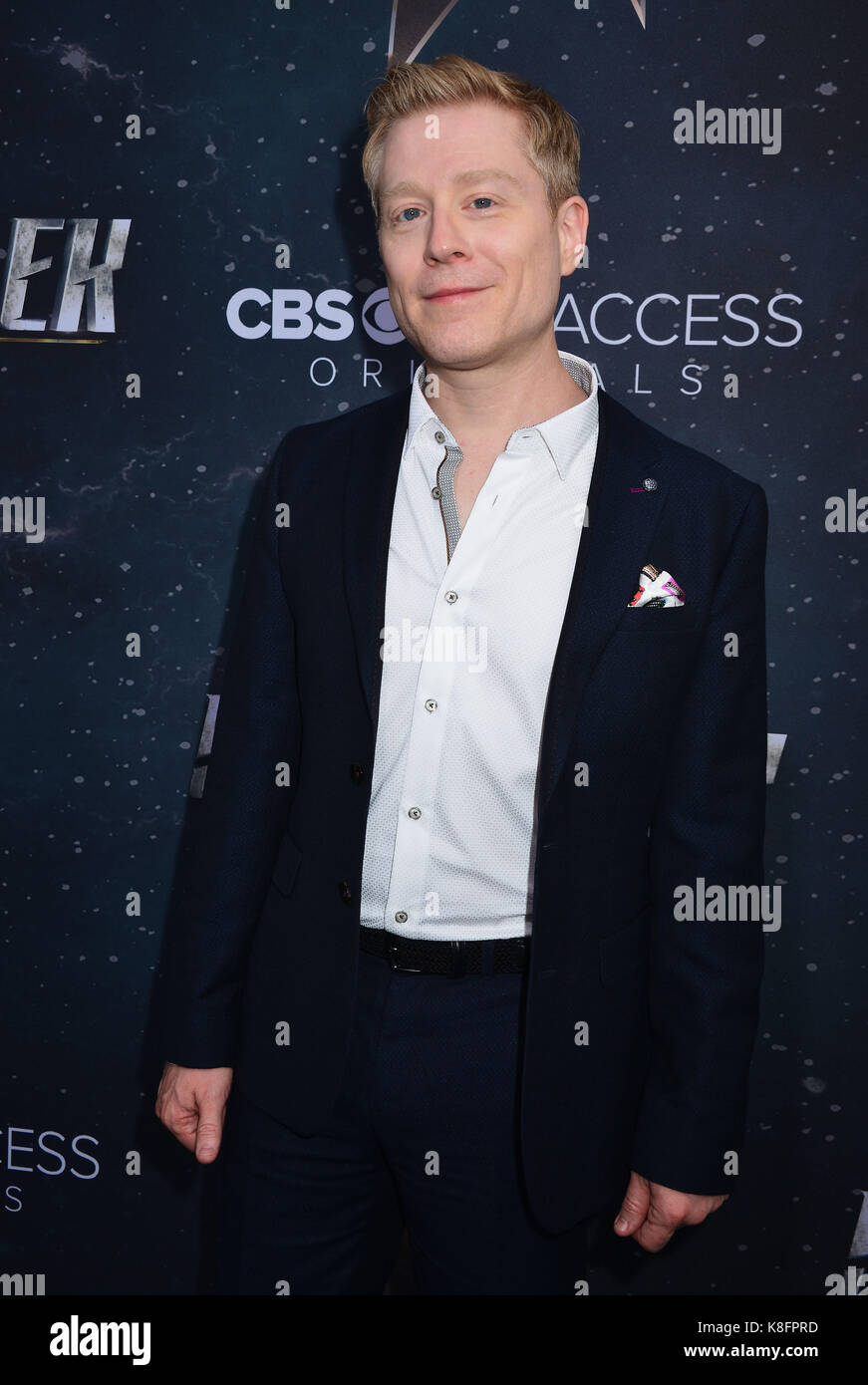 Los Angeles, USA. 19 Sep, 2017. Anthony Rapp bei der Ankunft im Star Trek Discovery Premiere ArcLight Theater in Los Angeles. September 19, 2017 Credit: Tsuni/USA/Alamy leben Nachrichten Stockfoto