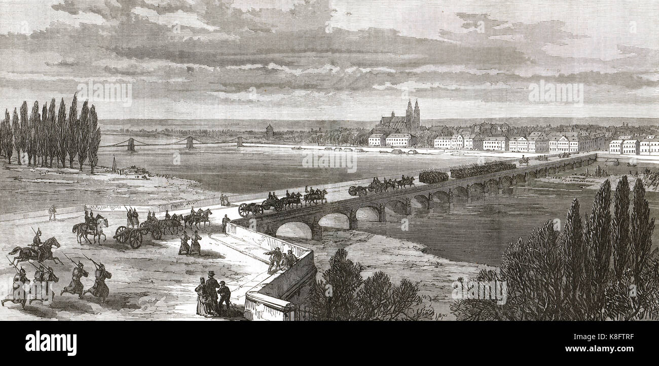 Tourneen, Frankreich, während des französisch-preußischen Krieges, 1870-1 Stockfoto