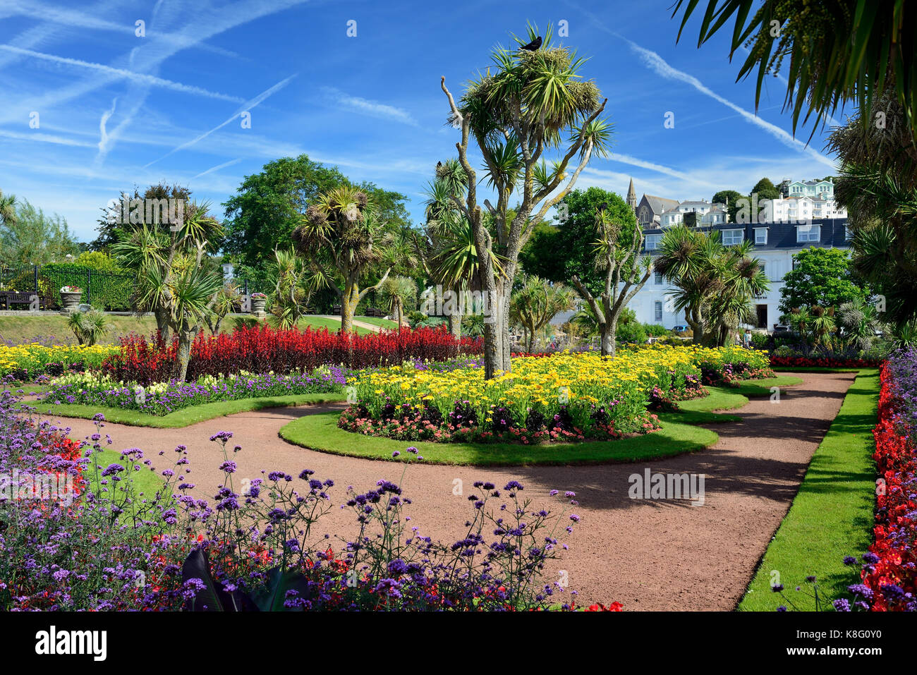 Abbey Park Gardens, Torquay, Devon, England. Stockfoto