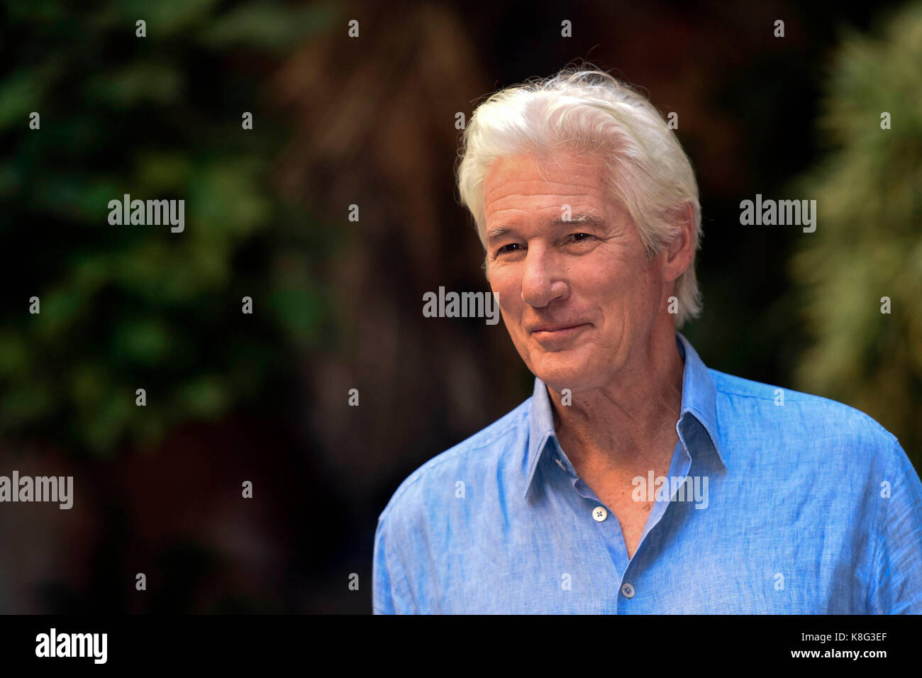 Italien, Rom, 18. September 2017: Richard Gere besucht das Fotoshooting des Films 'Norman' Foto © Fabio Mazzarella/Sintesi/Alamy Stock Foto Stockfoto