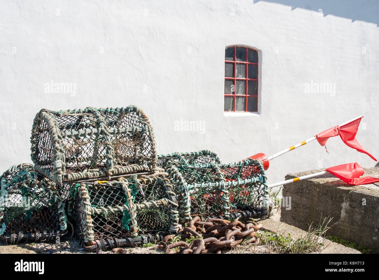 Hummer Körbe in Dänemark Stockfoto