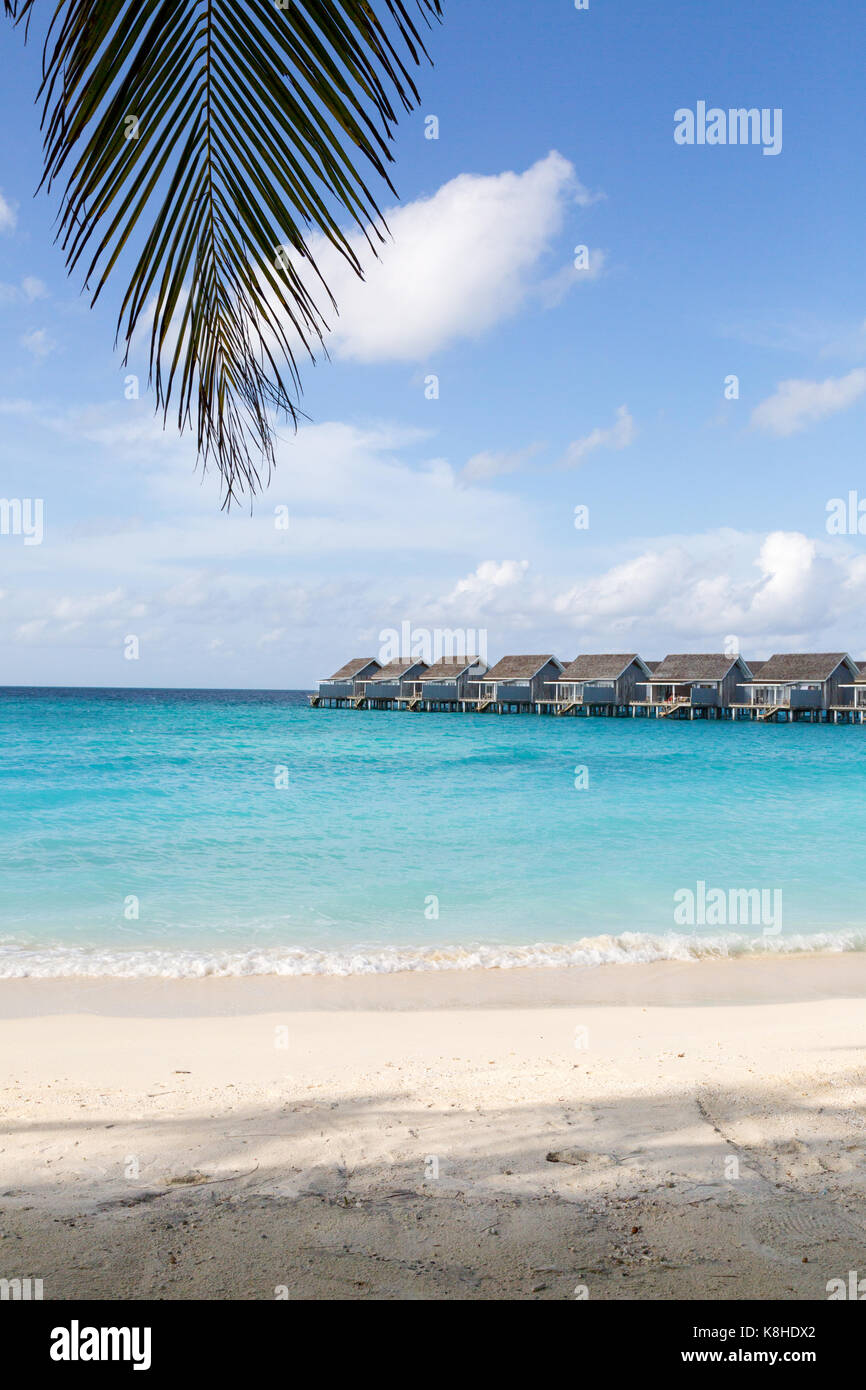 Malediven Resort - Beach Villas auf Kuramathi Island, Malediven, Asien Stockfoto