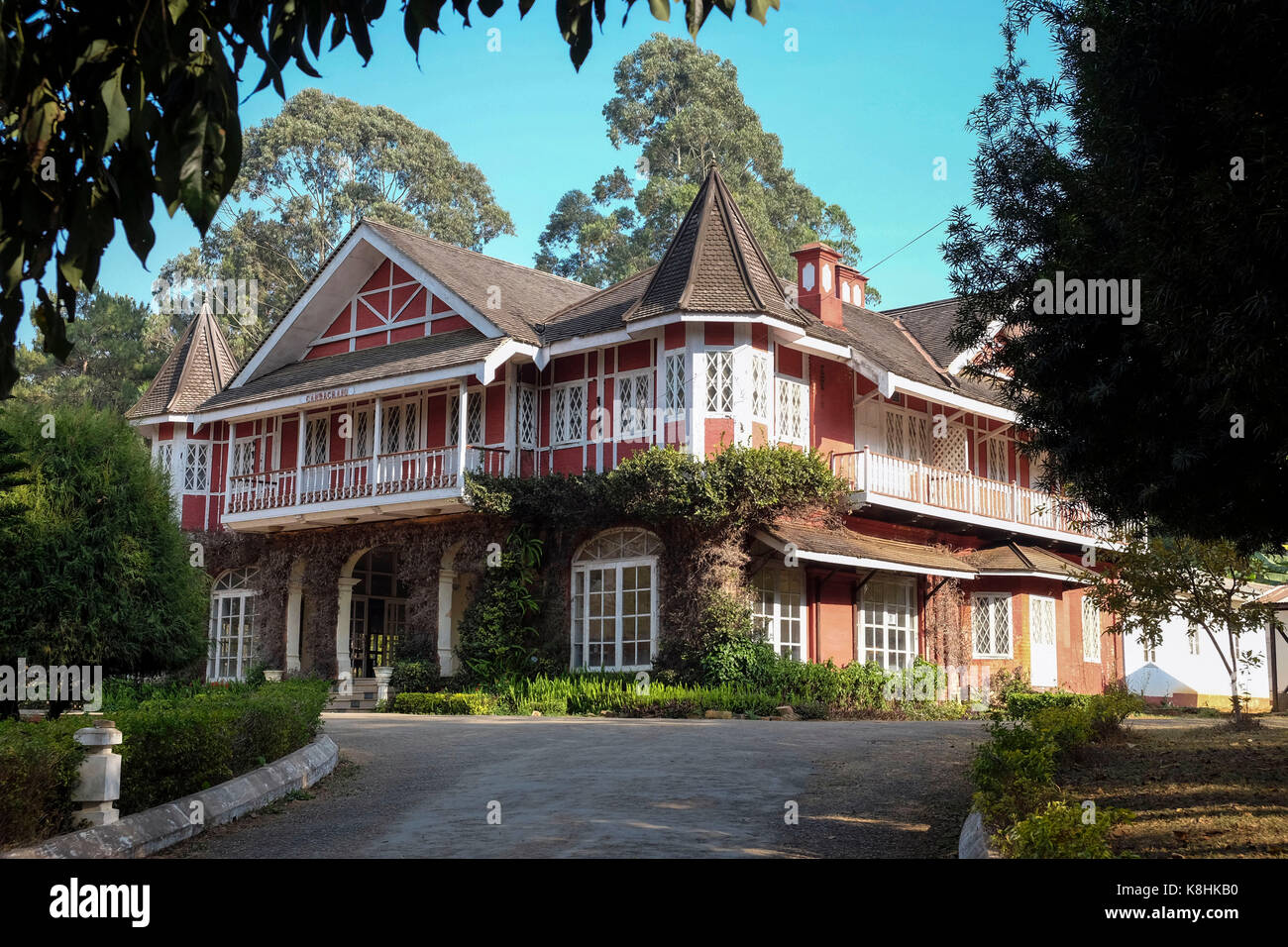 Burma, Myanmar, Pyin Oo Lwin (Maymyo): Candacraig Hotel, altes Haus im Kolonialstil, die bis 1904 zurückgehen und das ehemalige Hauptquartier der Bombay-Burma trading Stockfoto