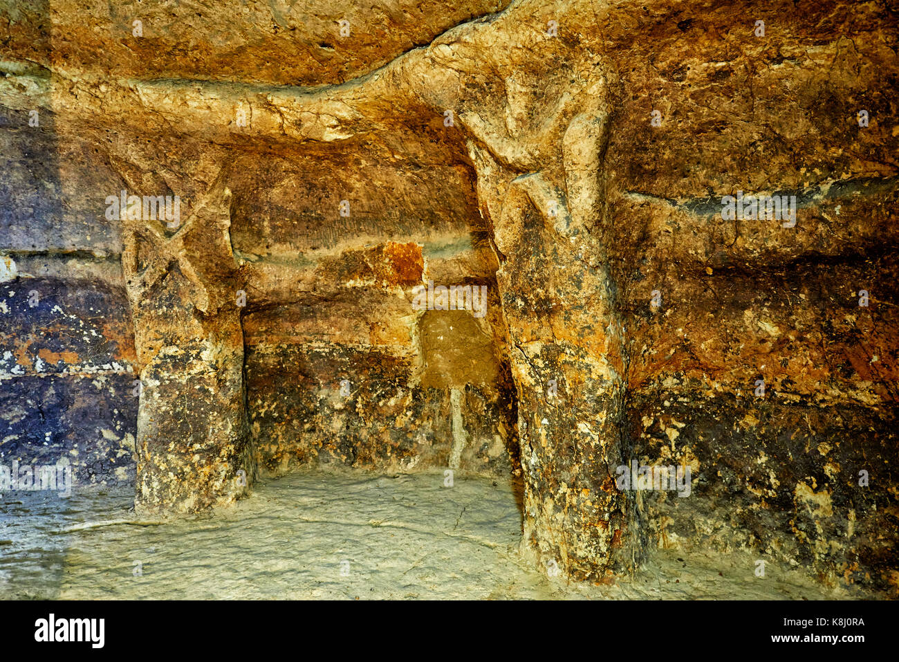 Hypogeum, Gräber von Alto de Segovia die enthält auch viele hypogea, UNESCO-heritge Website, dem Archäologischen Park von Tierradentro, Inza, Co Stockfoto