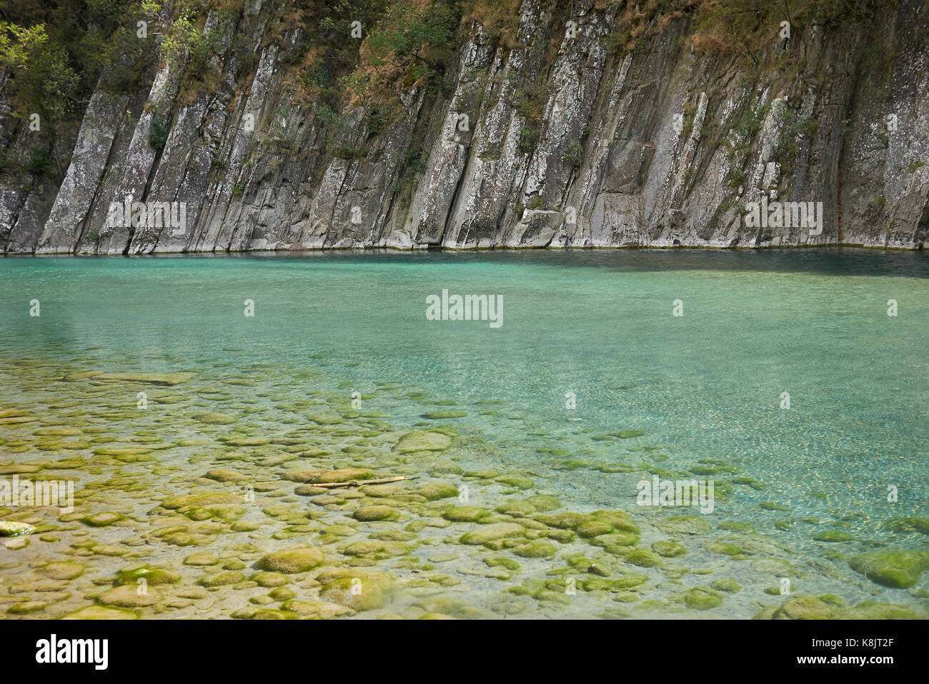 Fluss Trebbia Stockfoto