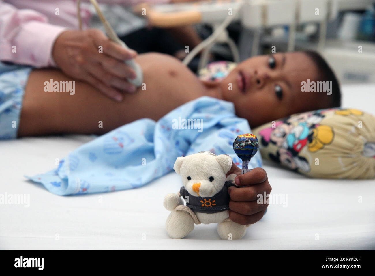 Tam duc Heart Hospital. Doppler Echokardiographie. Ho Chi Minh Stadt. Vietnam. Stockfoto