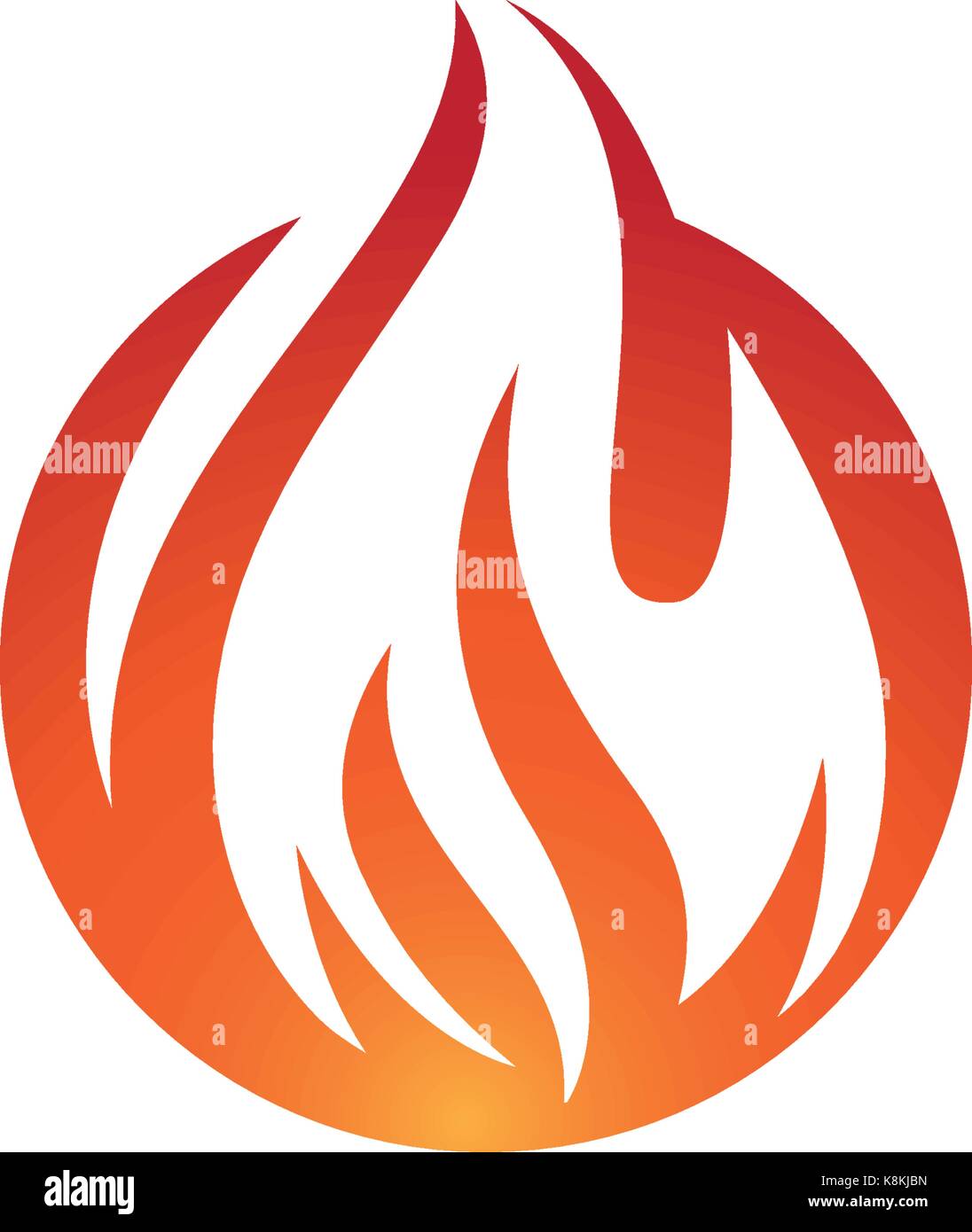 Feuer Flamme Logo Vorlage Vektor Icon Öl-, Gas- und Energiewirtschaft Logokonzept Stock Vektor