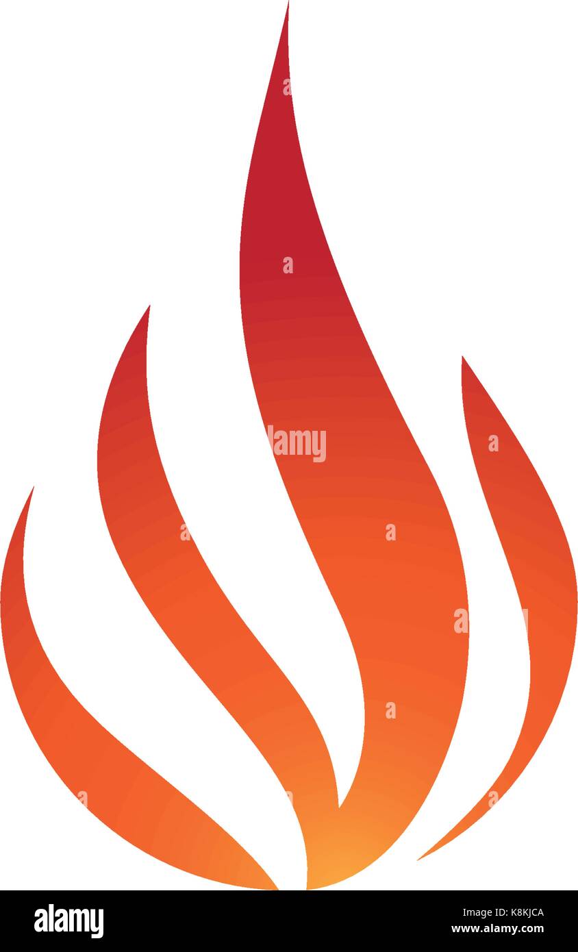 Feuer Flamme Logo Vorlage Vektor Icon Öl-, Gas- und Energiewirtschaft Logokonzept Stock Vektor