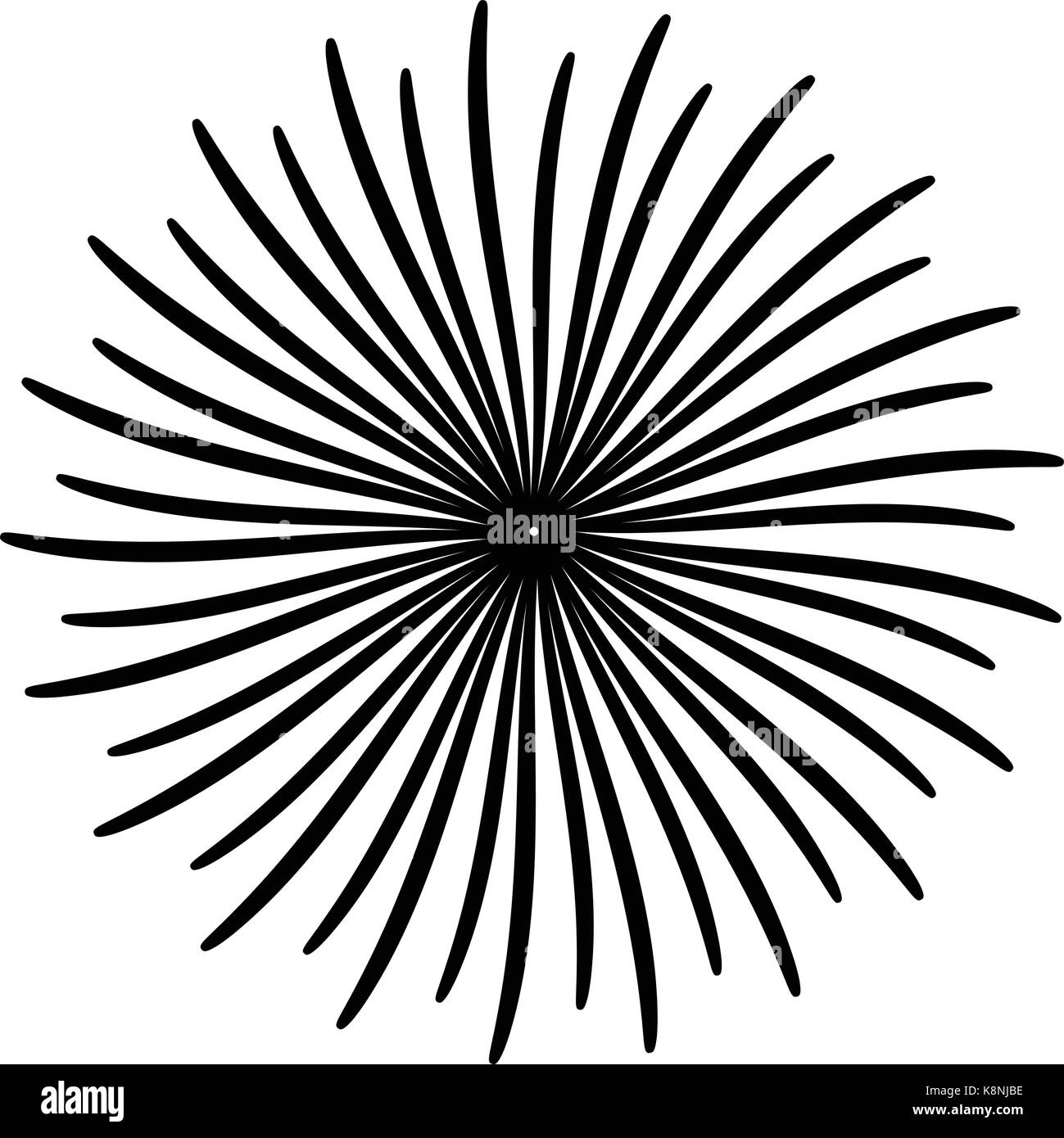 Feuerwerk vektor Symbol, Symbol, Design. Abbildung auf weißem Hintergrund. Stock Vektor