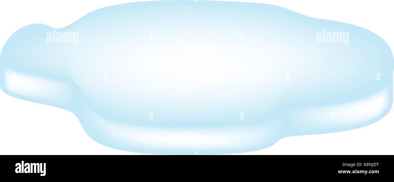 Eisscholle Symbol, Symbol, Design. Winter Vector Illustration auf weißem Hintergrund. Stock Vektor