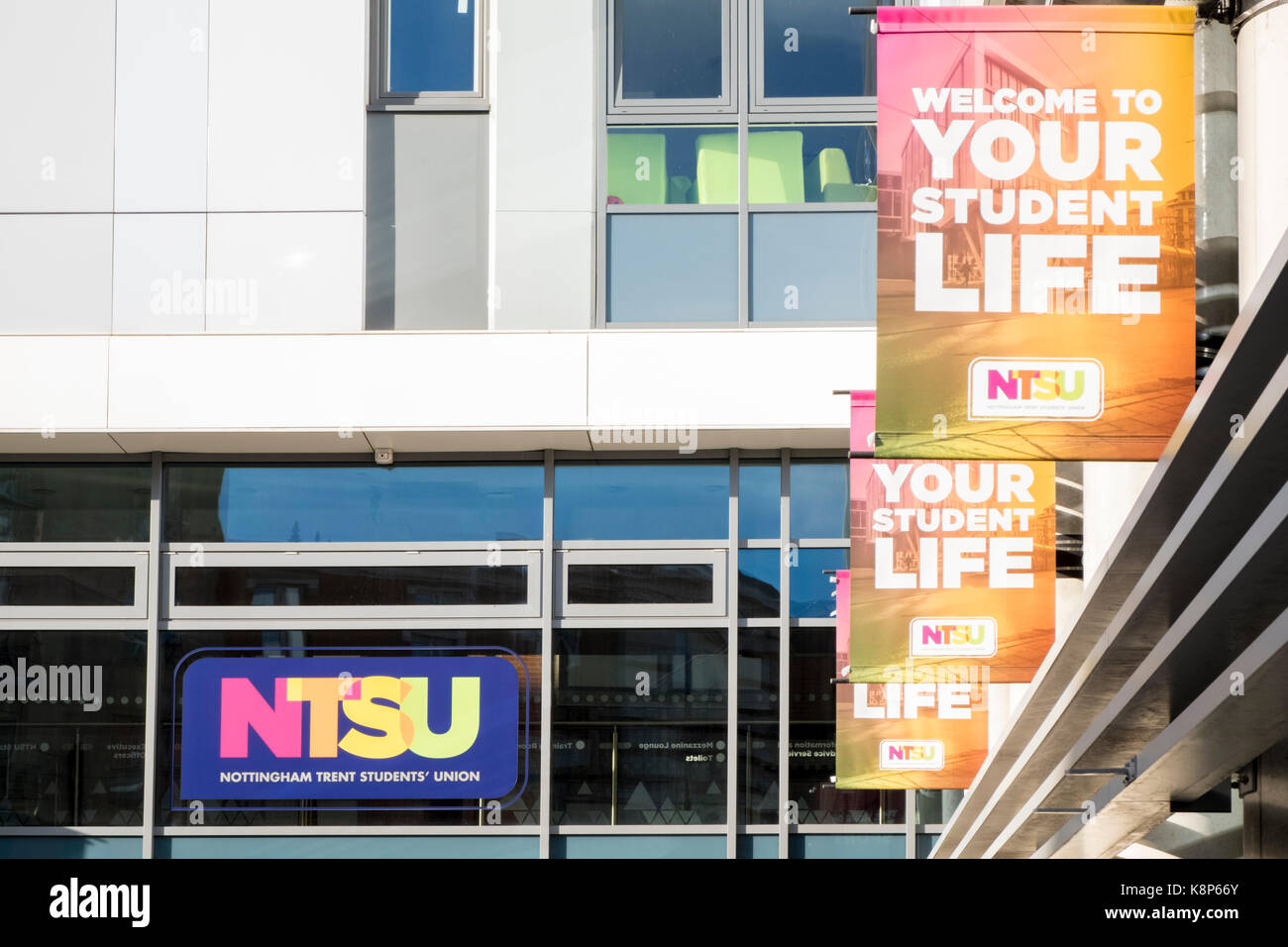 Nottingham Trent Students' Union (NTSU), Nottingham Trent University, Nottingham, England, Großbritannien Stockfoto
