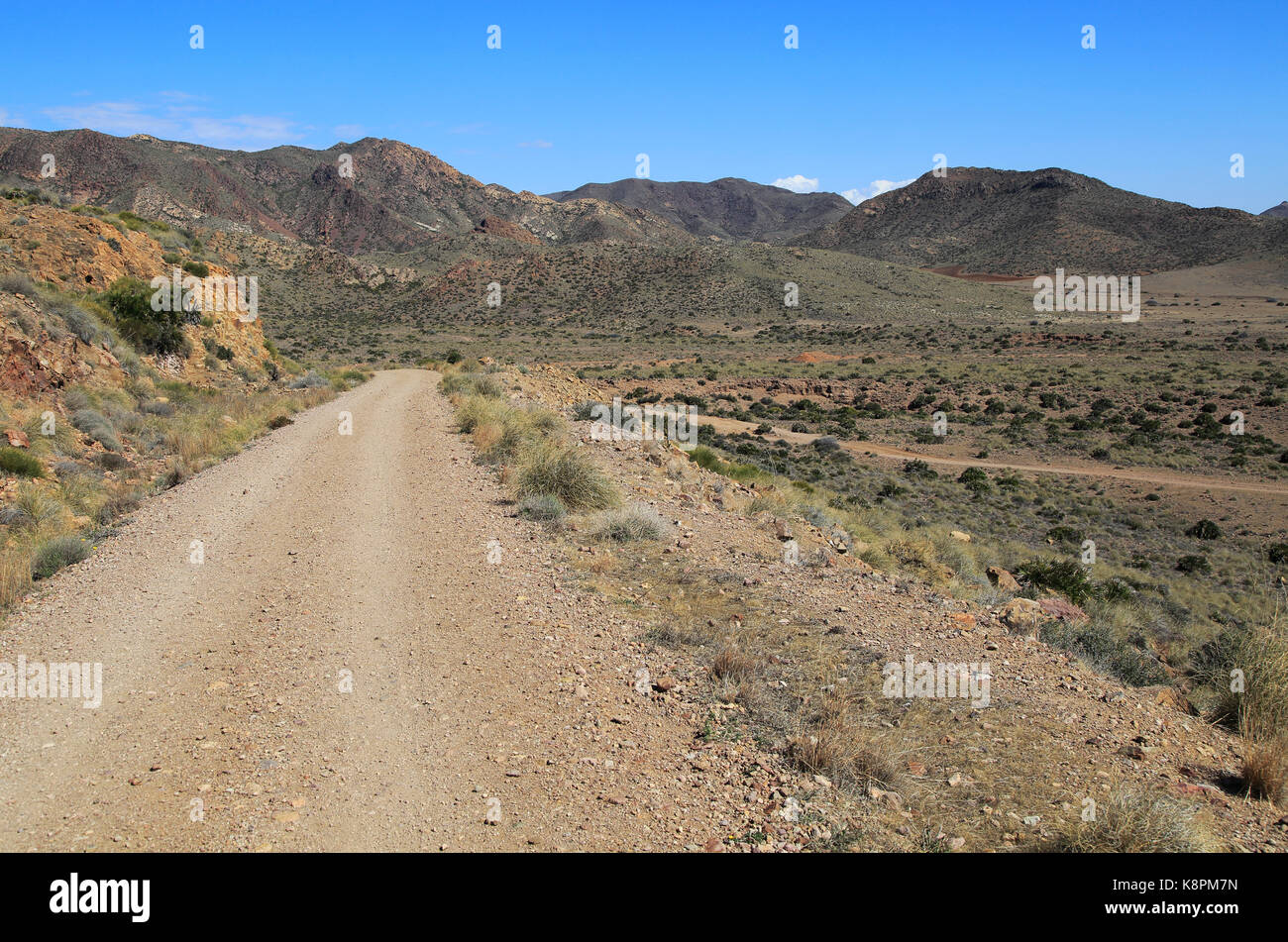 Cabo de Gata Nationalpark, Mónsul, in der Nähe von San José, Almeria, Spanien Stockfoto