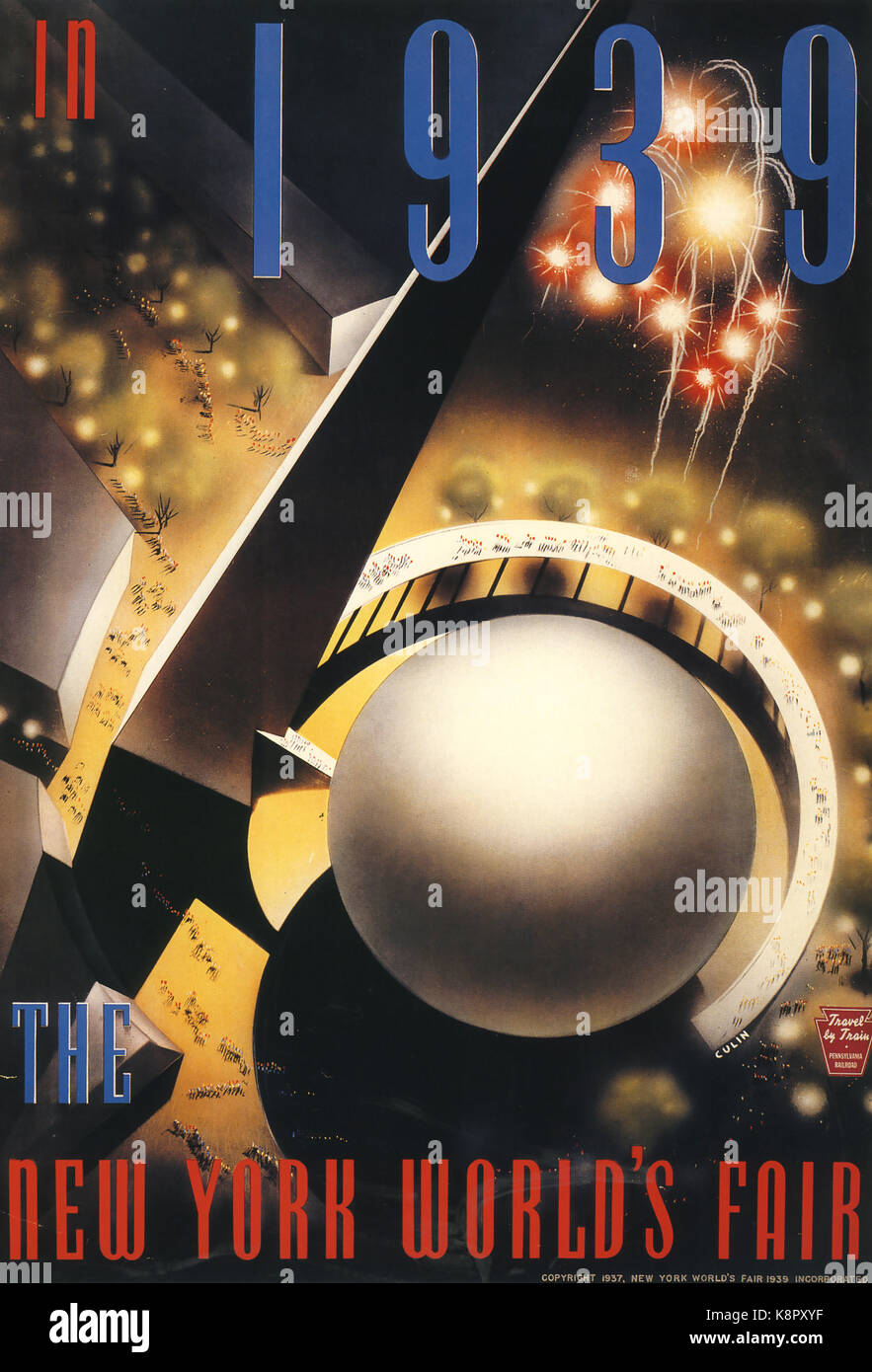 In NEW YORK WORLD'S FAIR 1939 Poster Stockfoto