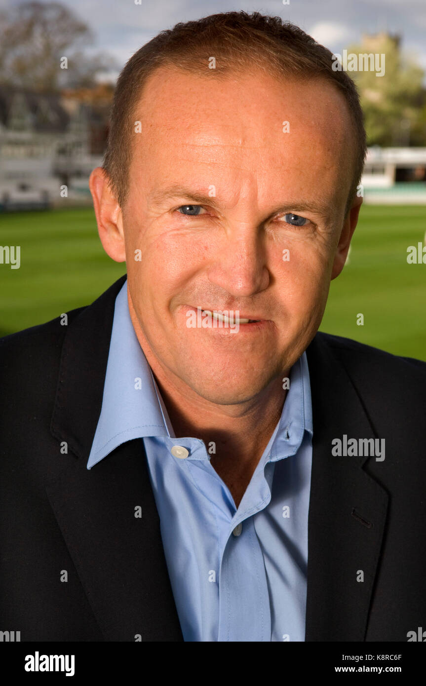 England cricket Trainer und ehemaligen simbabwischen cricketer, Andrew "Andy" Blume an Worcestershire ccc in Worcester. Stockfoto