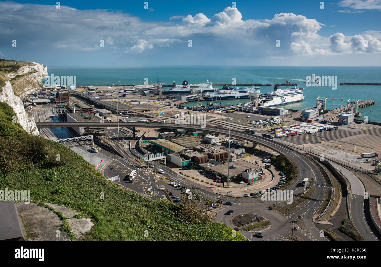 Der Hafen von Dover, Kent. Stockfoto