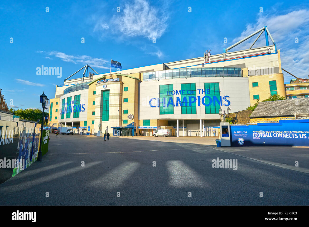 Chelsea Fußballstadion Stamford Bridge. Stockfoto