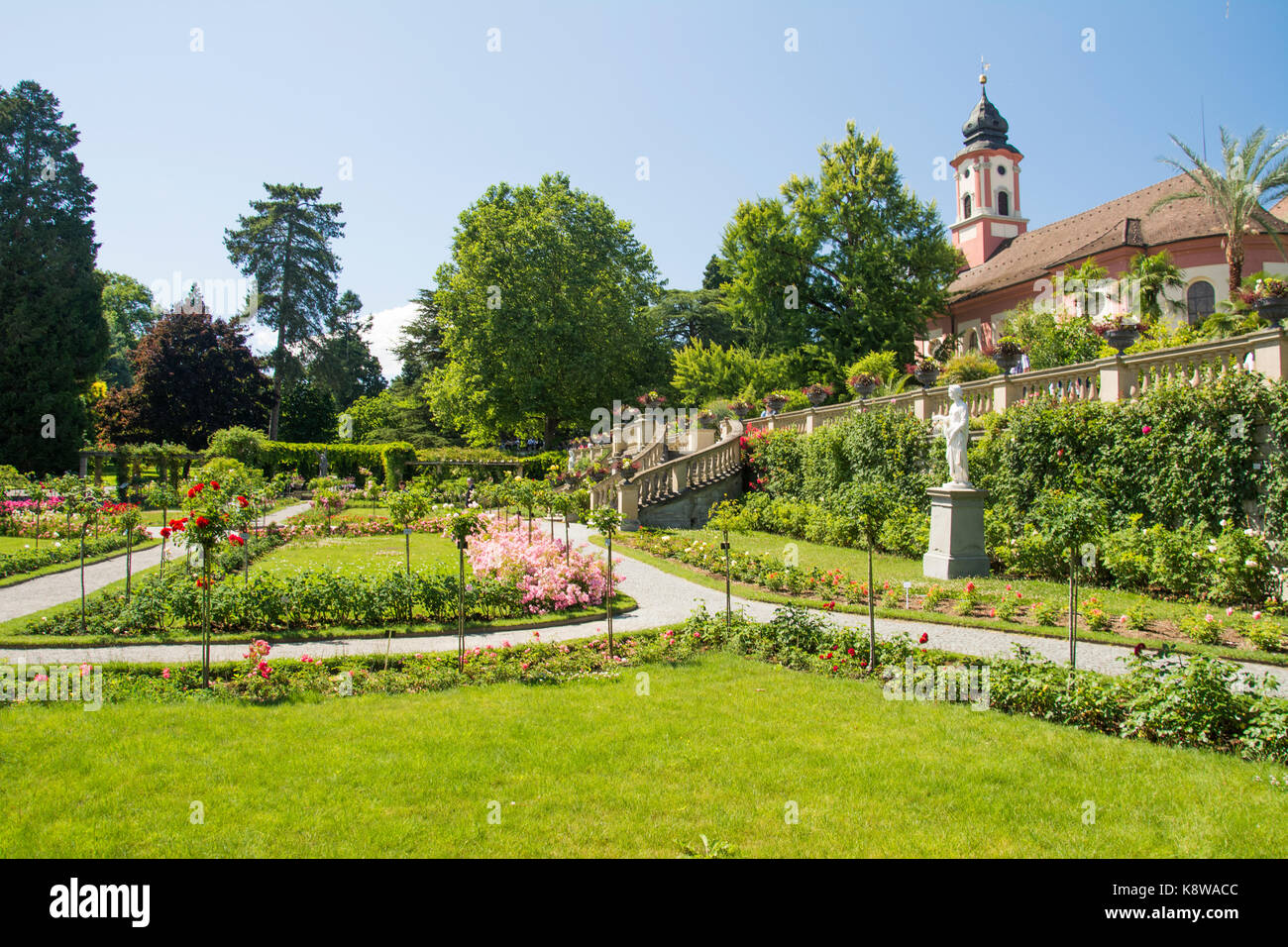 Garten Immobilien auf der Insel Mainau, Bodensee (Bodensee), Deutschland Stockfoto