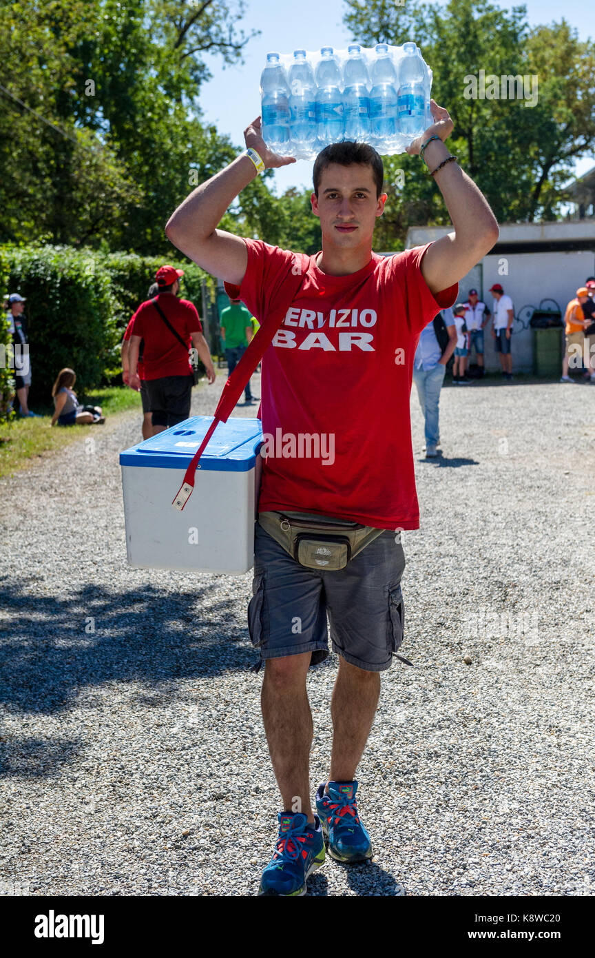 Mobile Bar im Grossen Preis von Monza 2017. Stockfoto