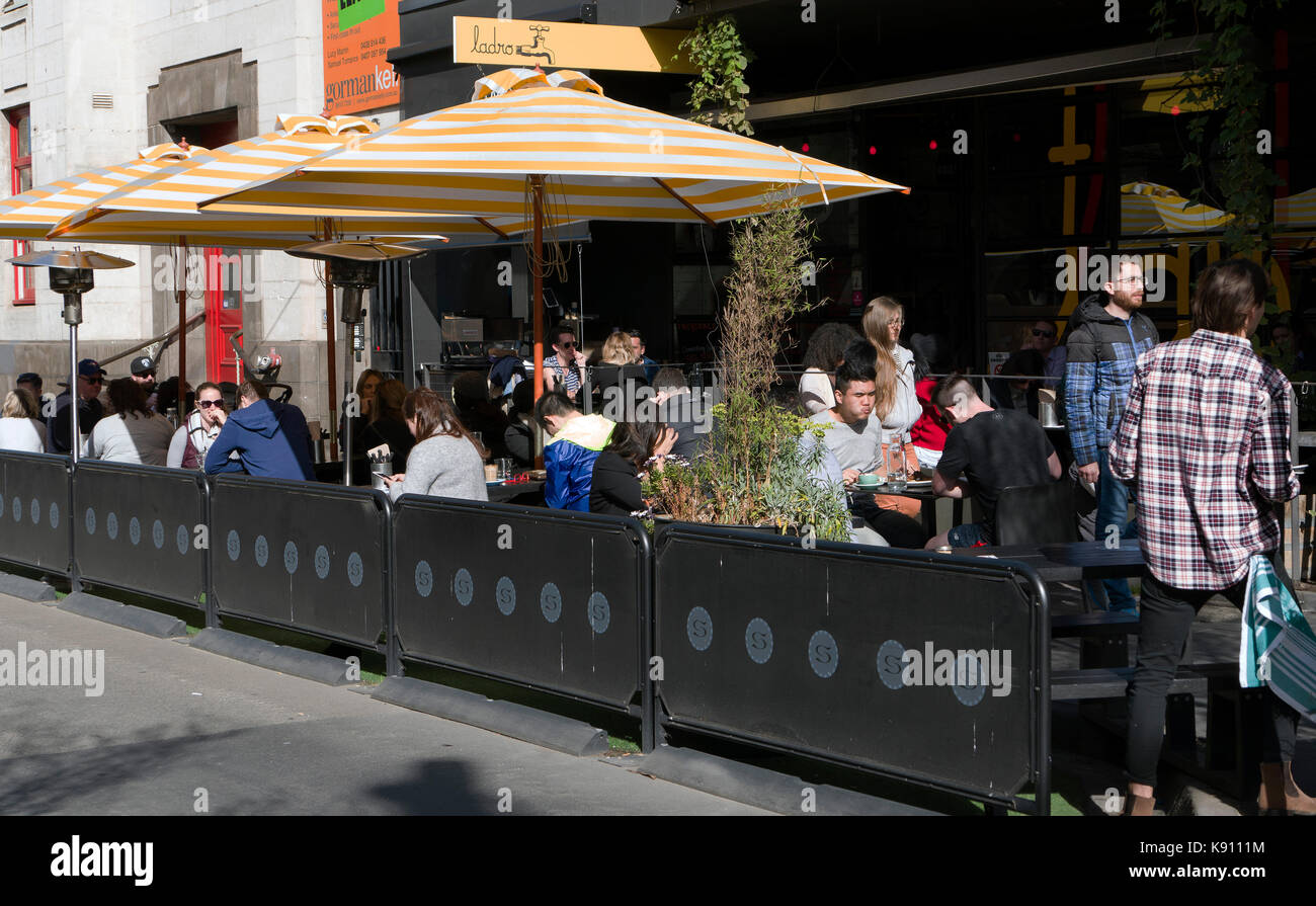 Tippen Sie auf "ladro Bistro Greville Street Prahran Melbourne Victoria Australien Stockfoto