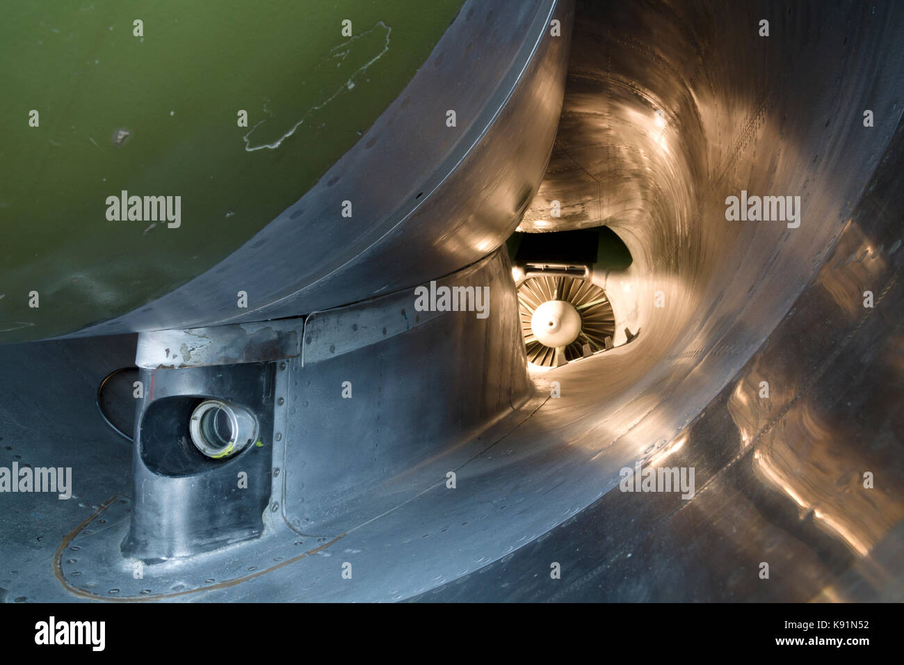 Englisch. Electric Lightning Jagdflugzeug Lufteinlass Stockfoto