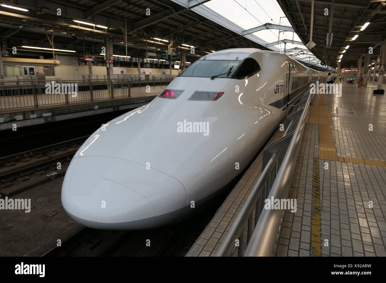 Shinkansen (Hochgeschwindigkeitszug) Stockfoto